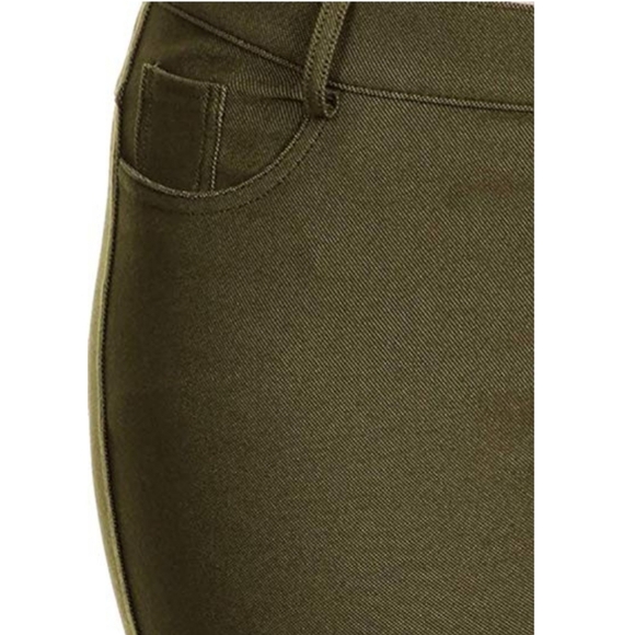 Jean Look Cotton Blend Jeggings Tights Slimming - Picture 3 of 5